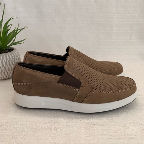 ELCANTO STAZIONE Tan Comfort Band Casual Leather Slip On Loafers Mens 37 US9-9.5 - Picture 5 of 11